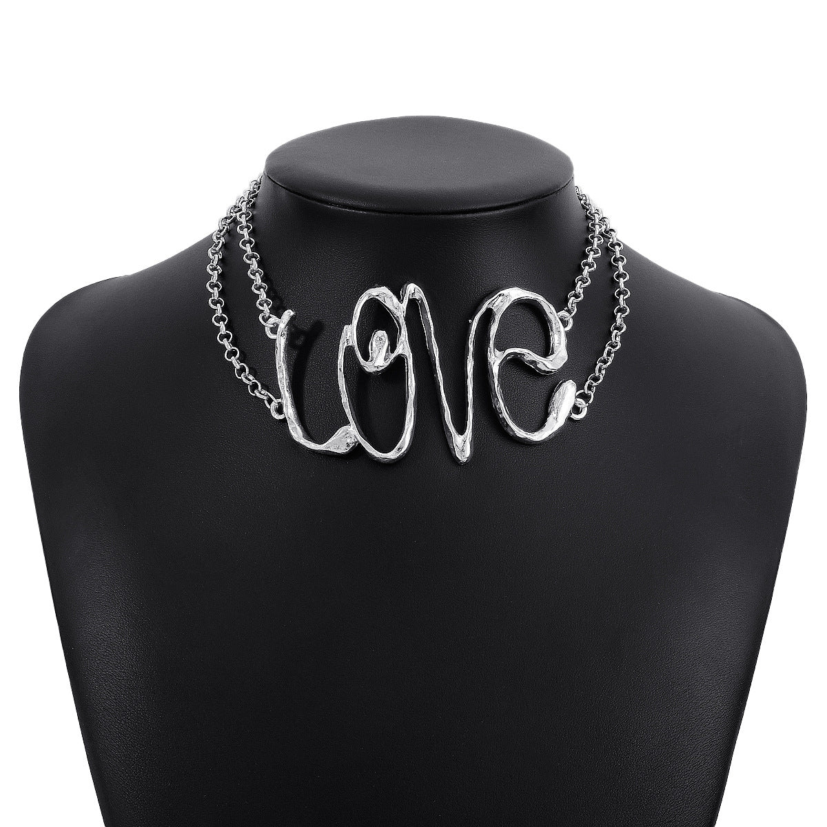 Wholesale Creative LOVE Alloy Retro Style Necklace